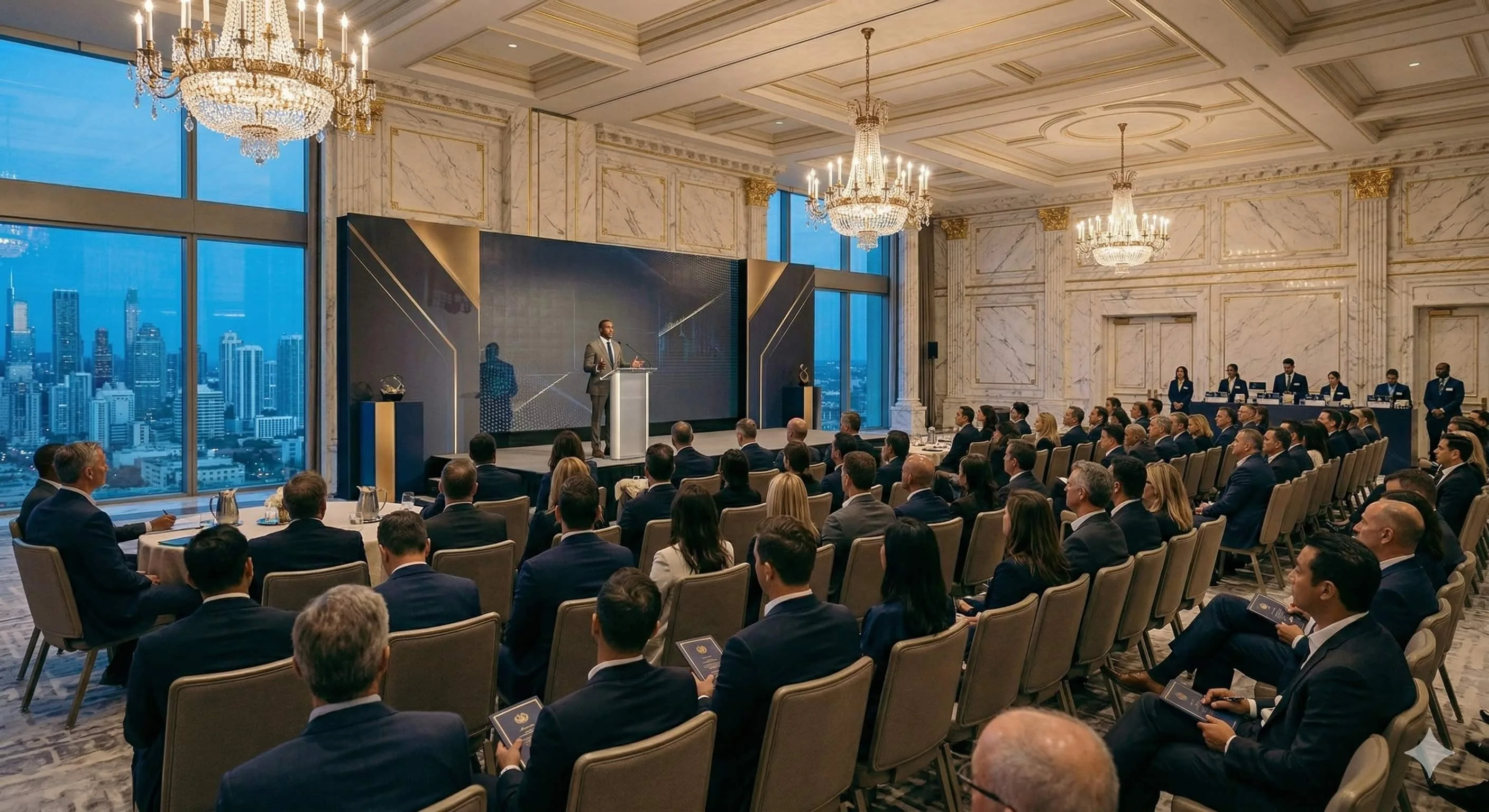 Corporate retreat planning in a private luxury resort environment